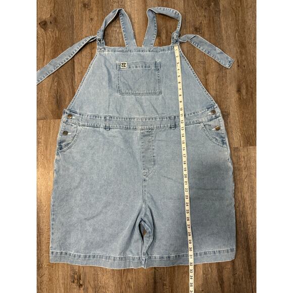 Lucy and Yak Women’s Denim Short Overalls Size 16 - Picture 6 of 7